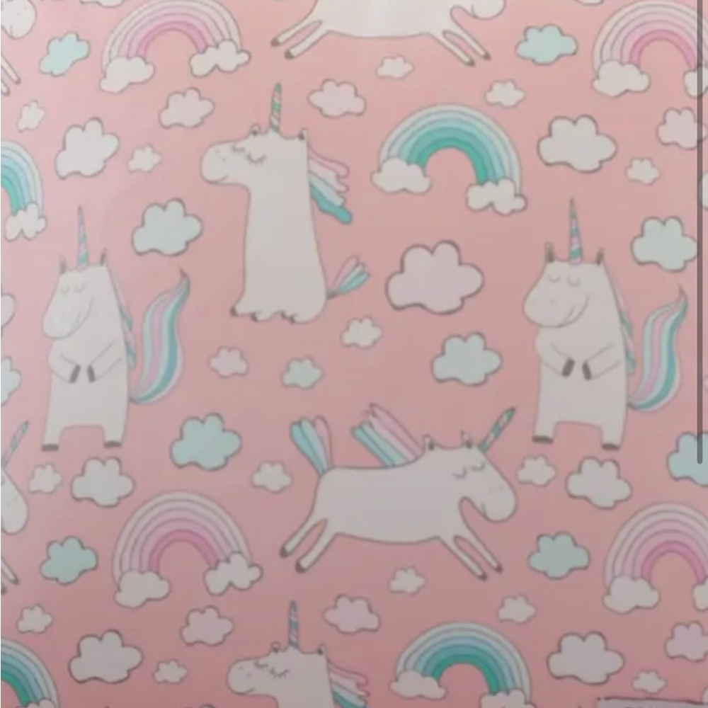 Crib sheet & changing pad cover Posh Peanut olive Pink Unicorn 🦄